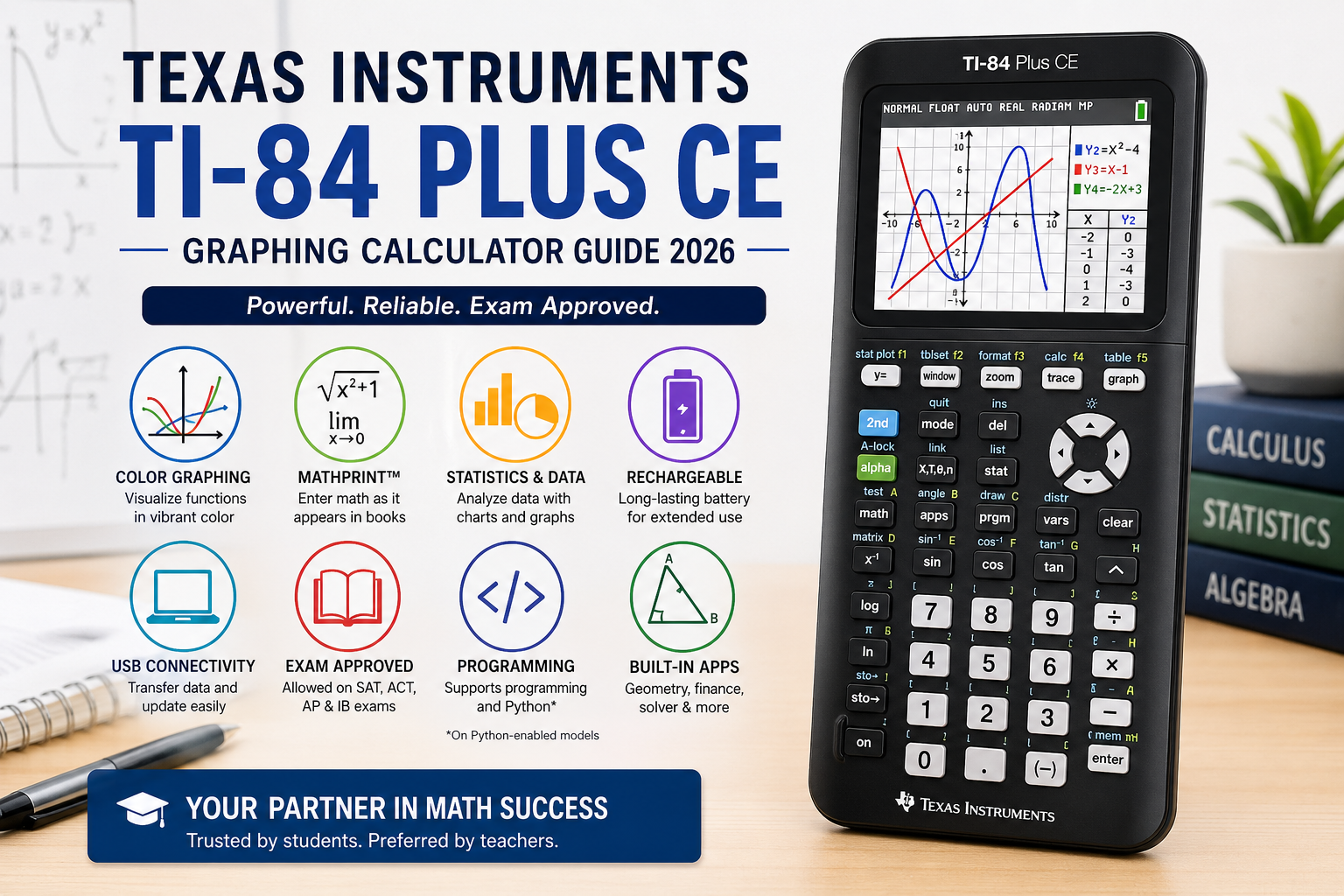 Texas Instruments TI-84 Plus CE Graphing Calculator